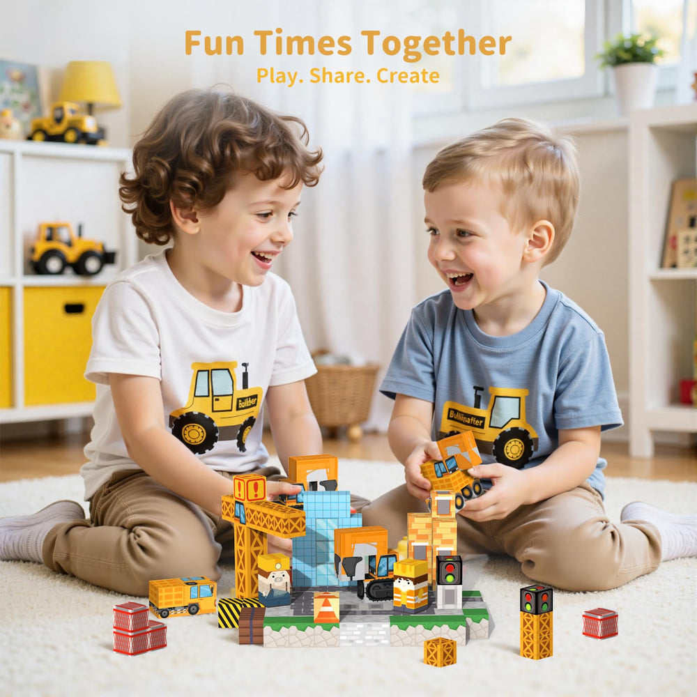 VNLINA magnetic blocks interlocking system ensures stable builds during imaginative sessions