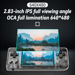 Voacle RG28XX 2.83-inch IPS screen close-up with vivid colors for retro play