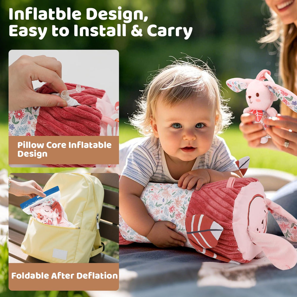 vocheer portable design makes on-the-go tummy time easy and mess-free