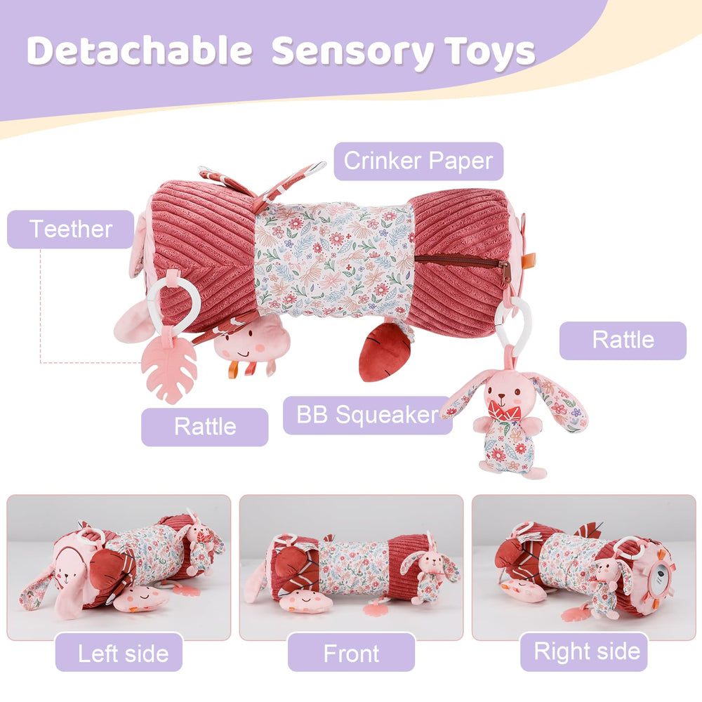 vocheer tummy time mirror helps babies observe reflections and self-discovery