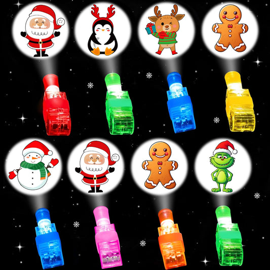 Vodoco Christmas finger light Santa pattern brightens outfits for festive parties.
