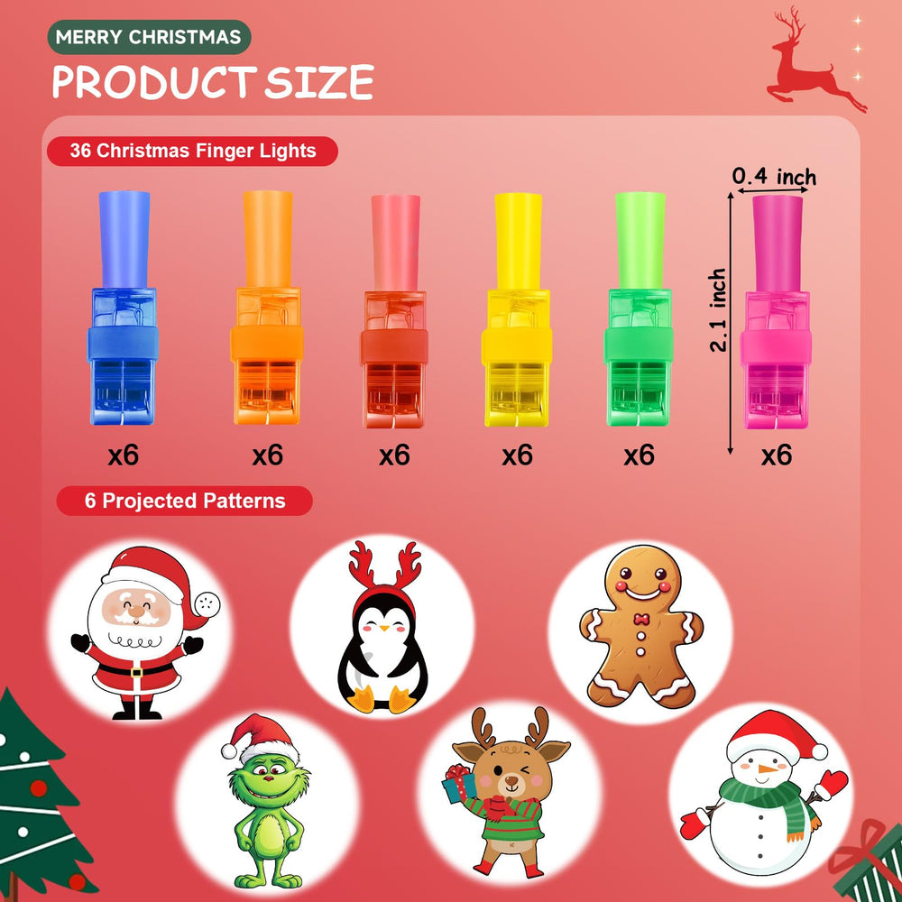 Vodoco Christmas finger light Snowman pattern adds wintry charm to stockings.