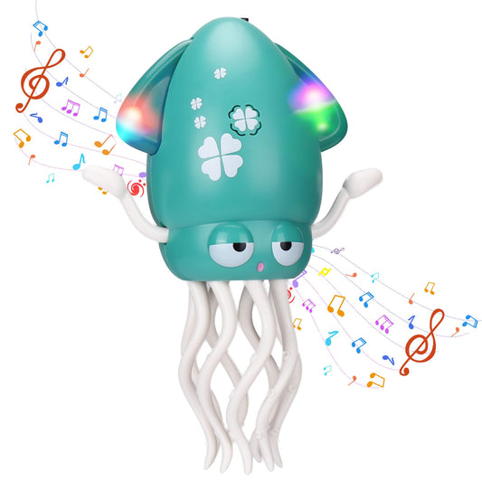 Vodolo Dancing Octopus with LED light in action for engaging playtime