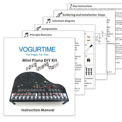 VOGURTIME DIY Piano Solder Kit sound effects demo showing eight instrument options