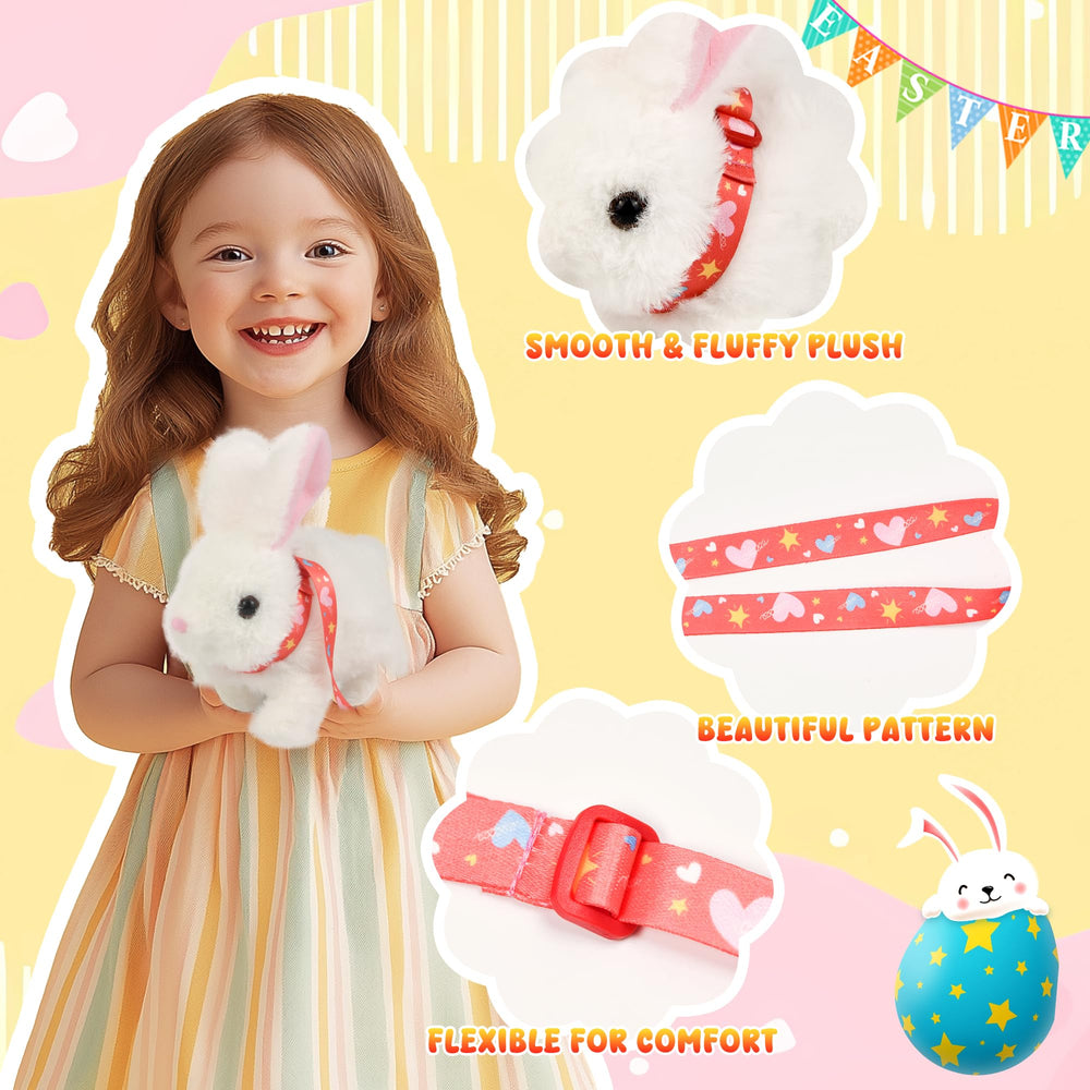 Voichic Realistic Bunny Toy with leash supports safe supervised play.