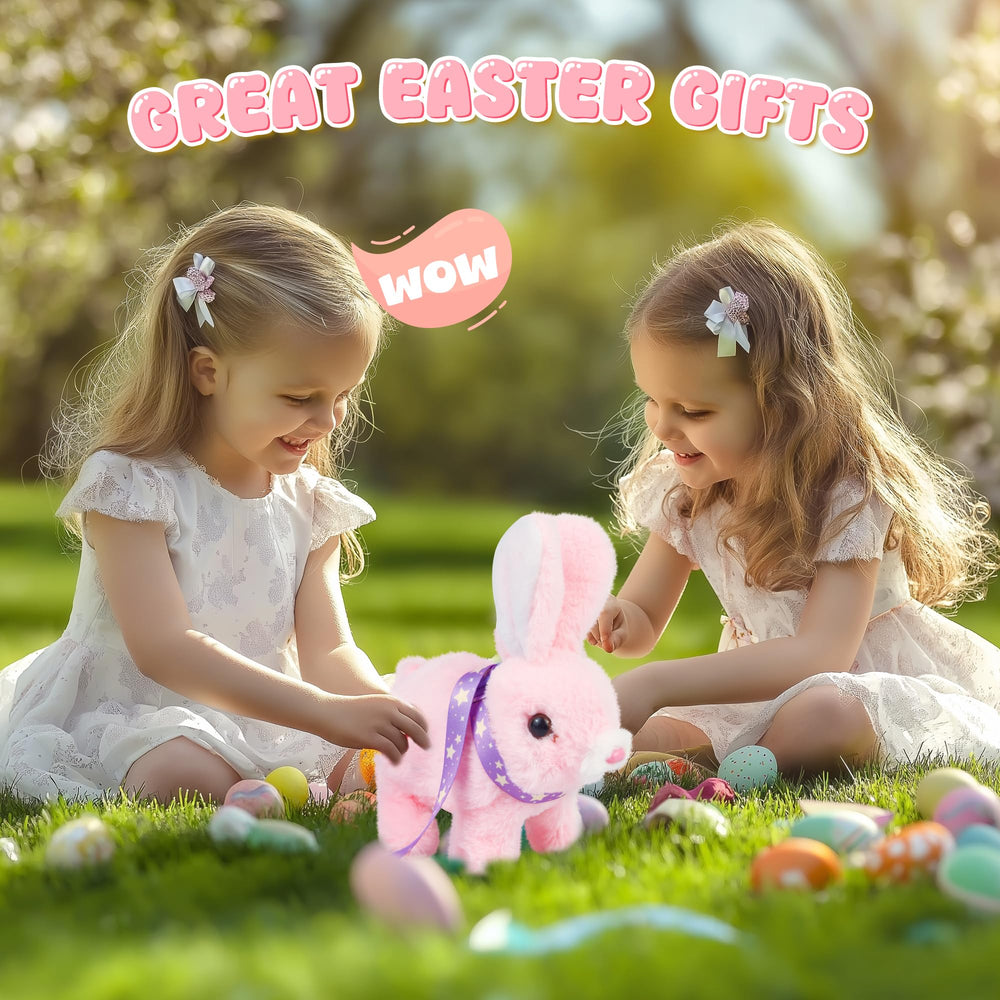 Voichic Robot Bunny jumping action demonstrates dynamic indoor play