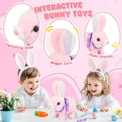 Voichic Robot Bunny sounds provide lively feedback during pretend pet care