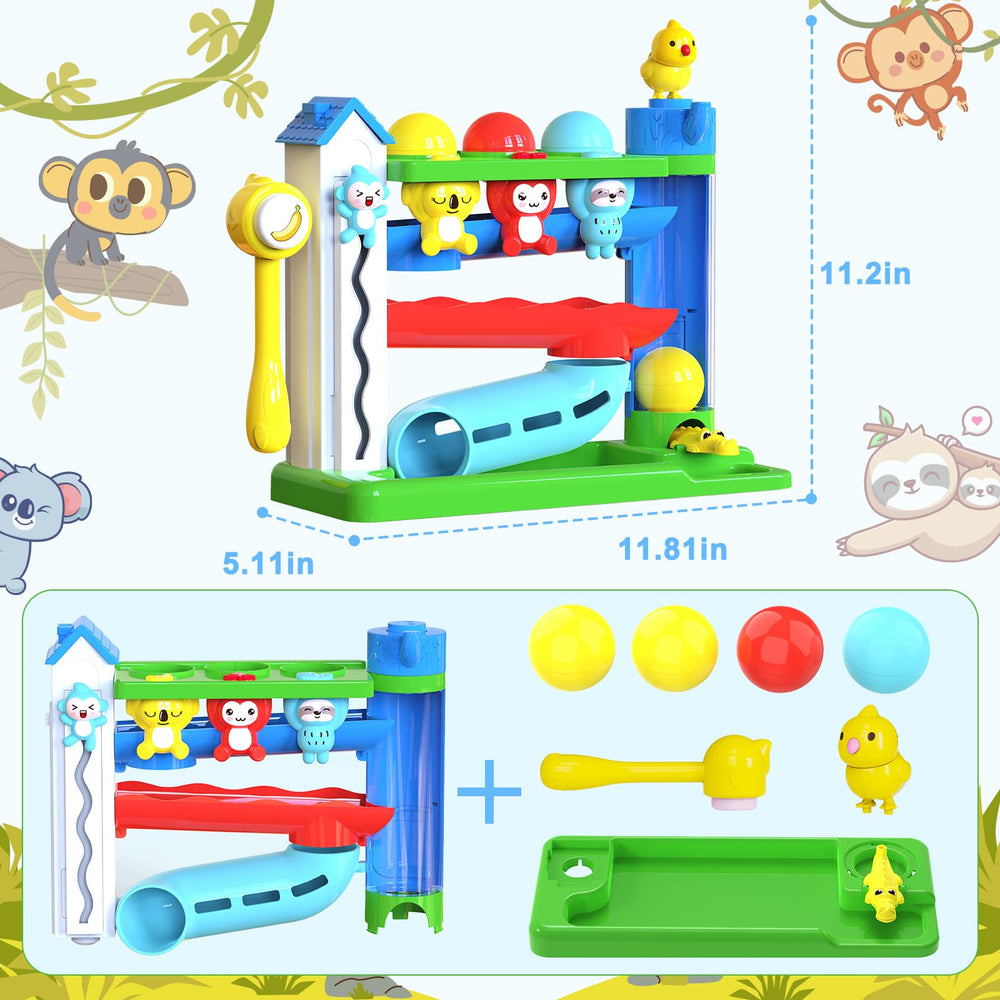 VOILBTOY ball drop toy music mode plays tunes.