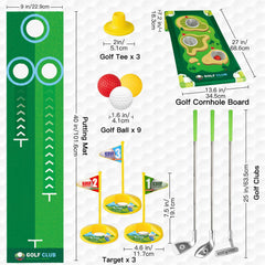 VOKOFAYE removable holes and flags for flexible play layouts