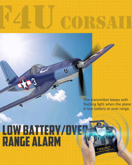 VolantexRC F4U Corsair remote setup ready for quick practice