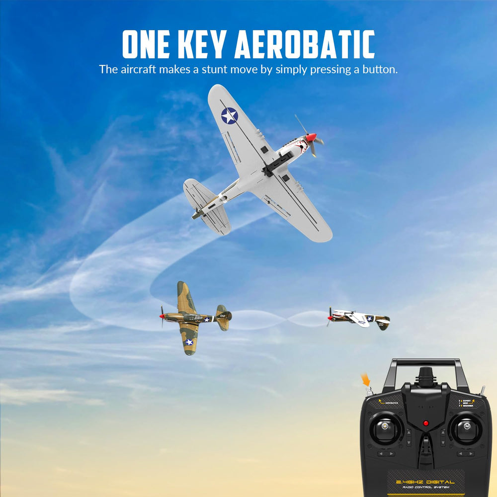 VolantexRC P40 beginner supports three flight levels.