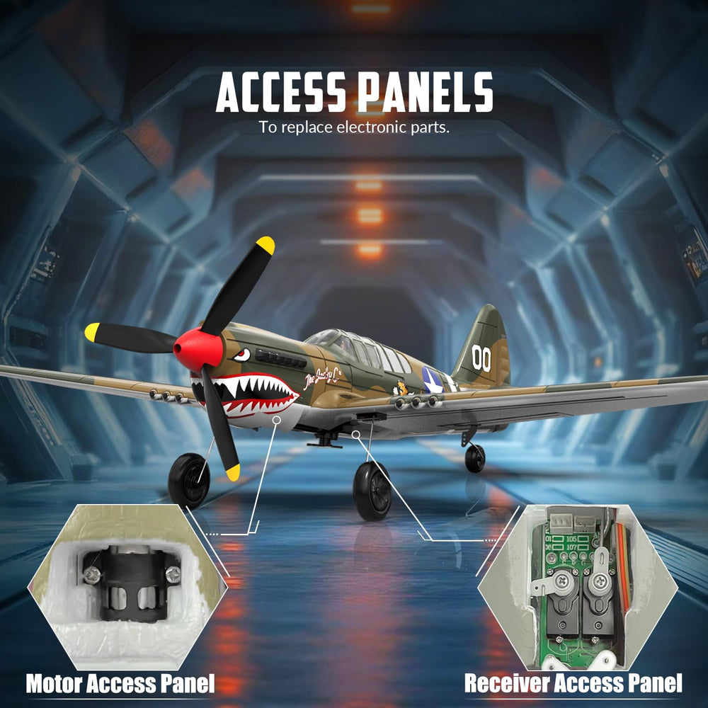 VolantexRC P40 supports aerobatics for skilled pilots.
