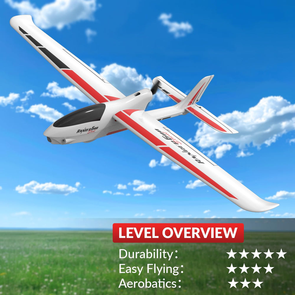VolantexRC Ranger600 pusher design extends flight time
