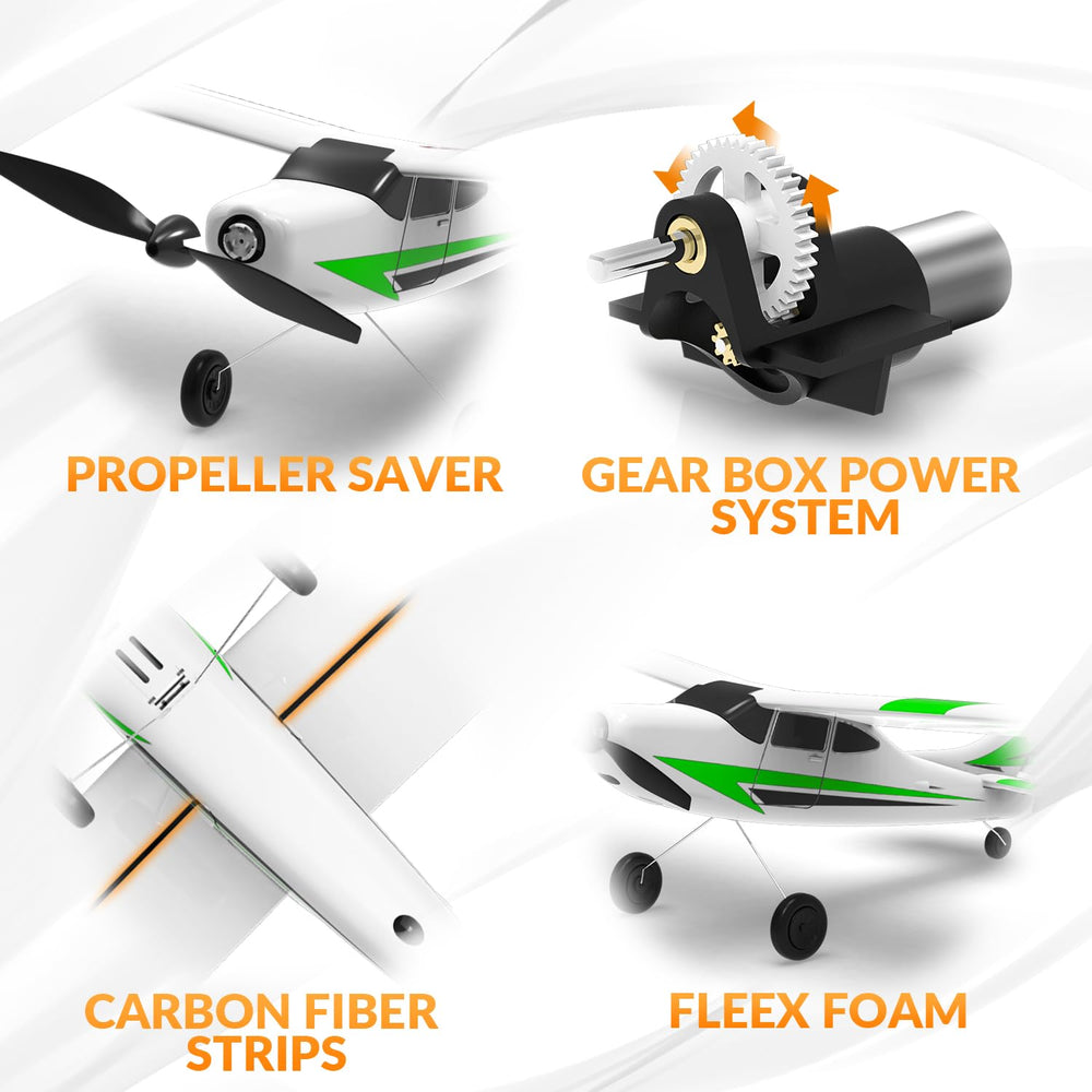 VolantexRC RC Plane Trainer delivers up to 30 minutes of flight time.