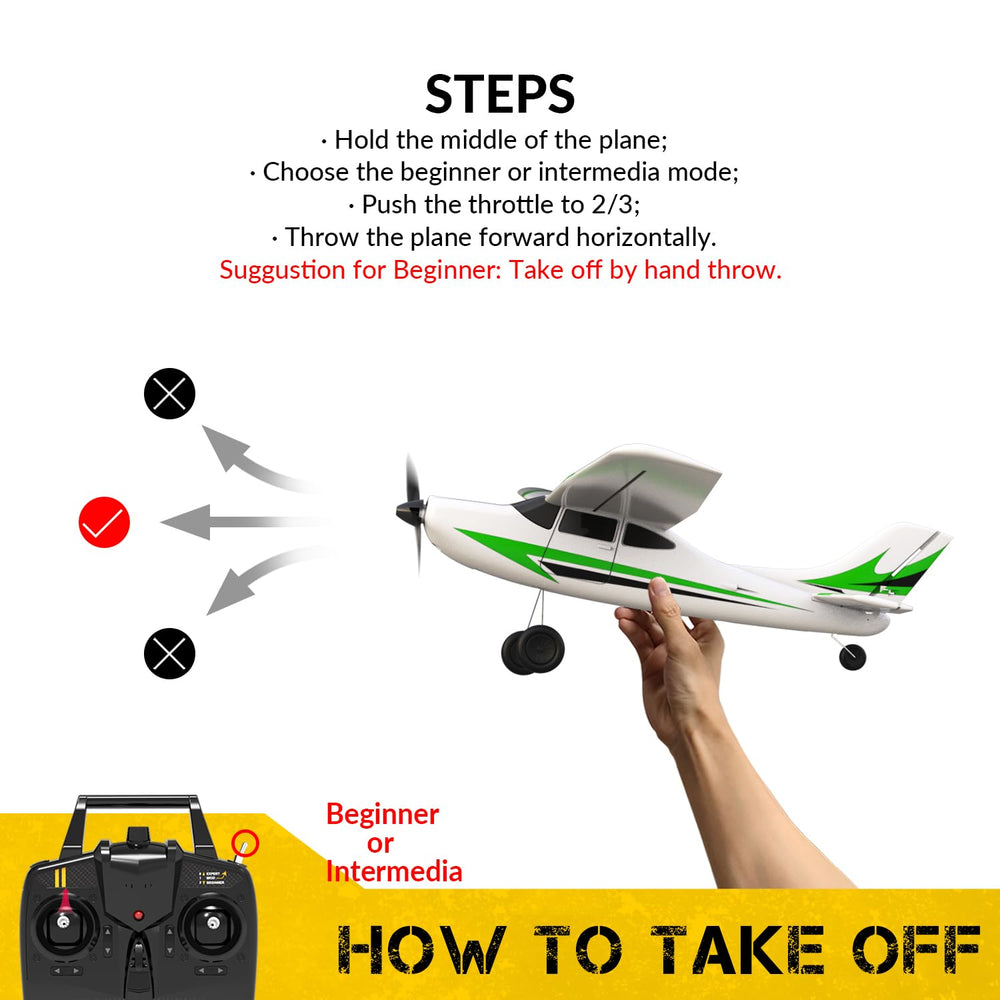 VolantexRC RC Plane Trainer supports outdoor adventures with safe operation.