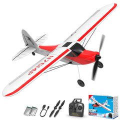 VOLANTEXRC Sport Cub RC Plane front view highlighting beginner-friendly design and stability.