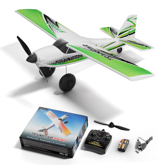 Volantexrc TrainStar 500mm green front view for outdoor identification.