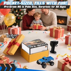 VoleRusher RC 4WD Edition blue crawler in action showcases stable 4x4 performance.