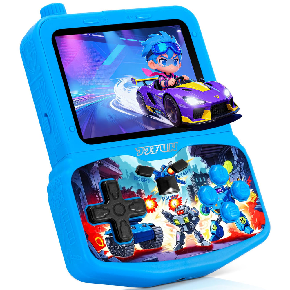 VOLGUARD II handheld console front view, compact and kid-friendly for travel.