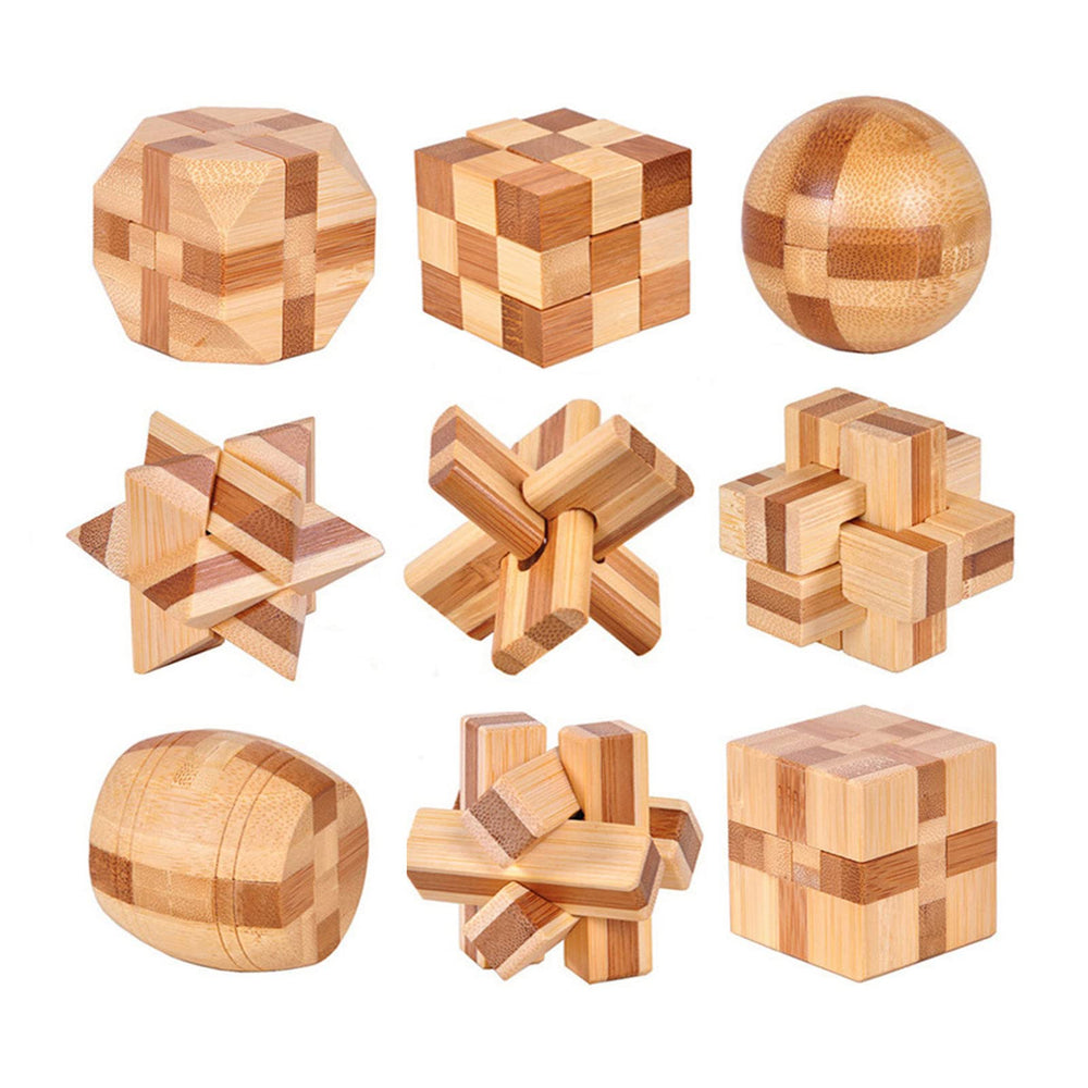 VolksRose wooden brain teaser puzzle box assembly showing intricate joinery for a challenging activity