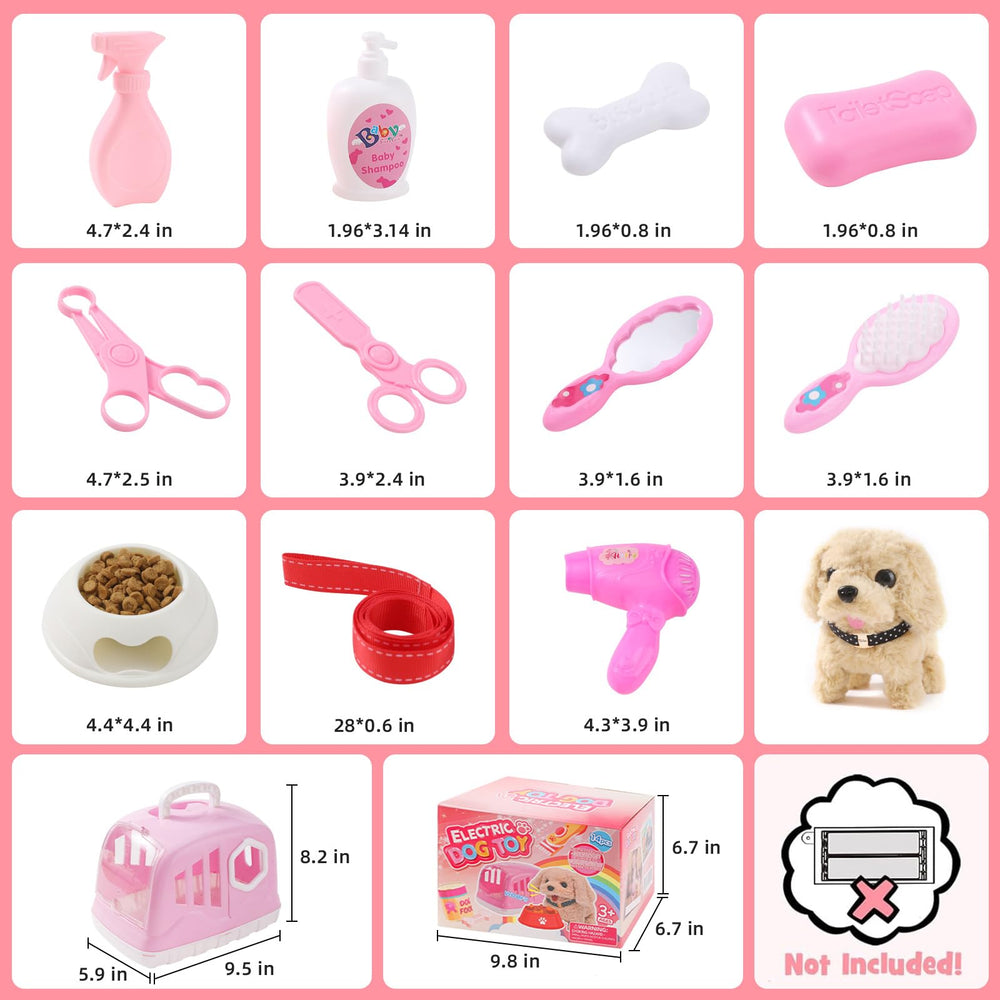 Volmop children gift dog toy set, ideal for ages 3 and up.