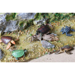 Volnau green sea turtle figure, realistic detail supports early science exploration.