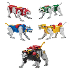 Voltron 1984 blue lion articulated for flexible transformations.