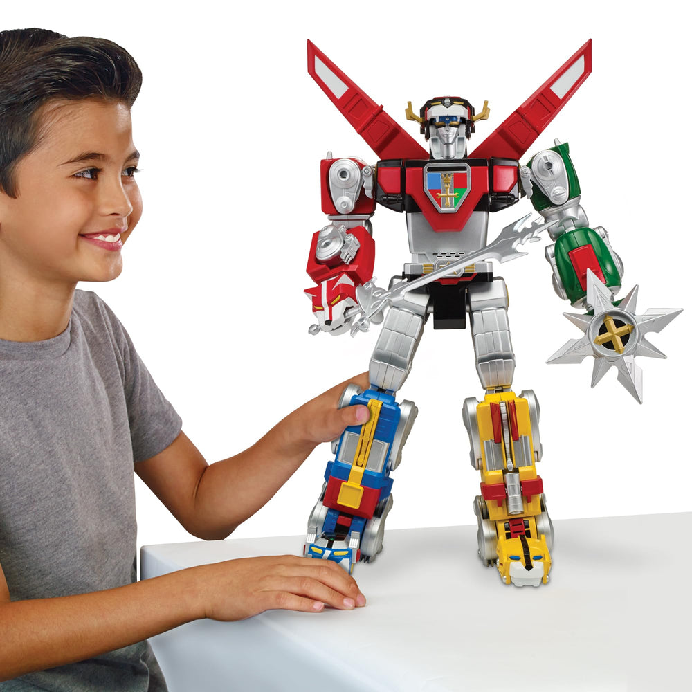 Voltron 1984 lion projectile weapon adds interactive action.