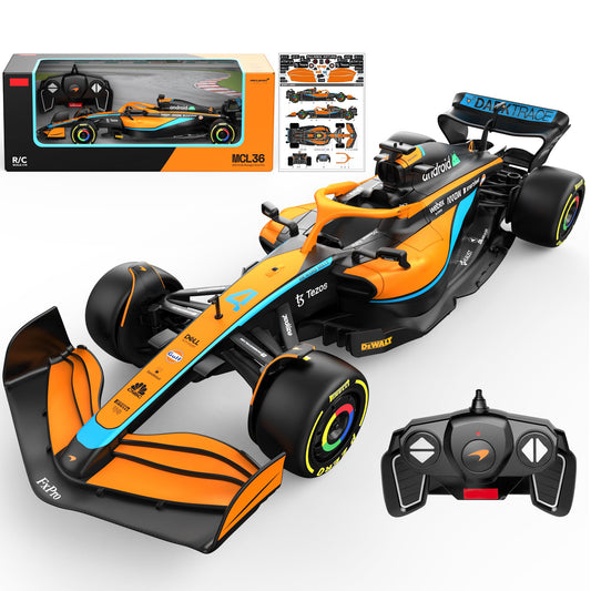 Voltz Toys McLaren F1 MCL36 front view showing realistic cockpit and glossy finish