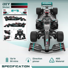 Voltz Toys Mercedes-Benz F1 W11 1:18 grip tires detail for realistic traction
