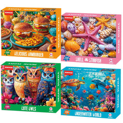 VOMYOZB Sea World 100-piece puzzle for kids, engaging sea life.