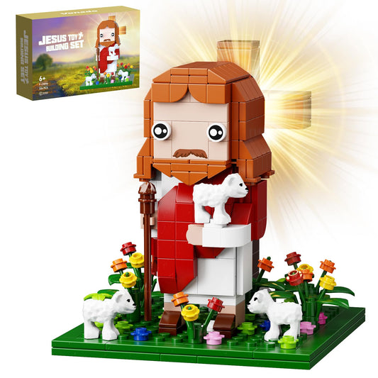 VONADO Jesus Building Block Set overview for display and gifting