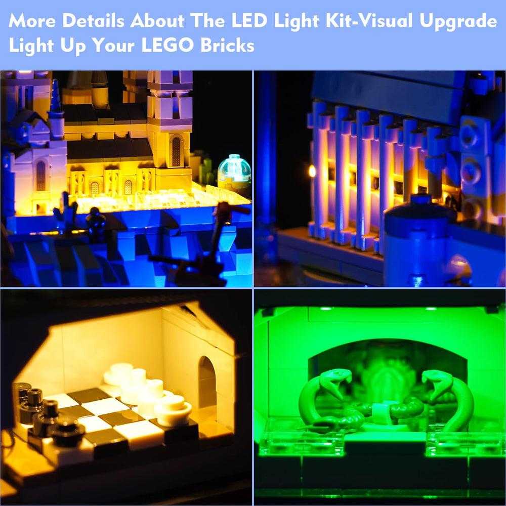 VONADO LED light cables hidden for seamless LEGO integration