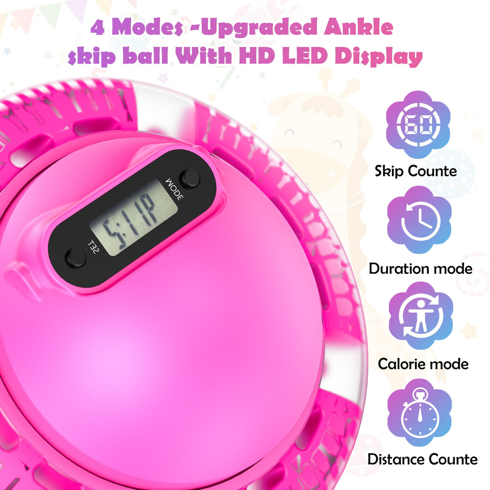 VOOPARK Skip Ball counting mode highlights jumps in real time.