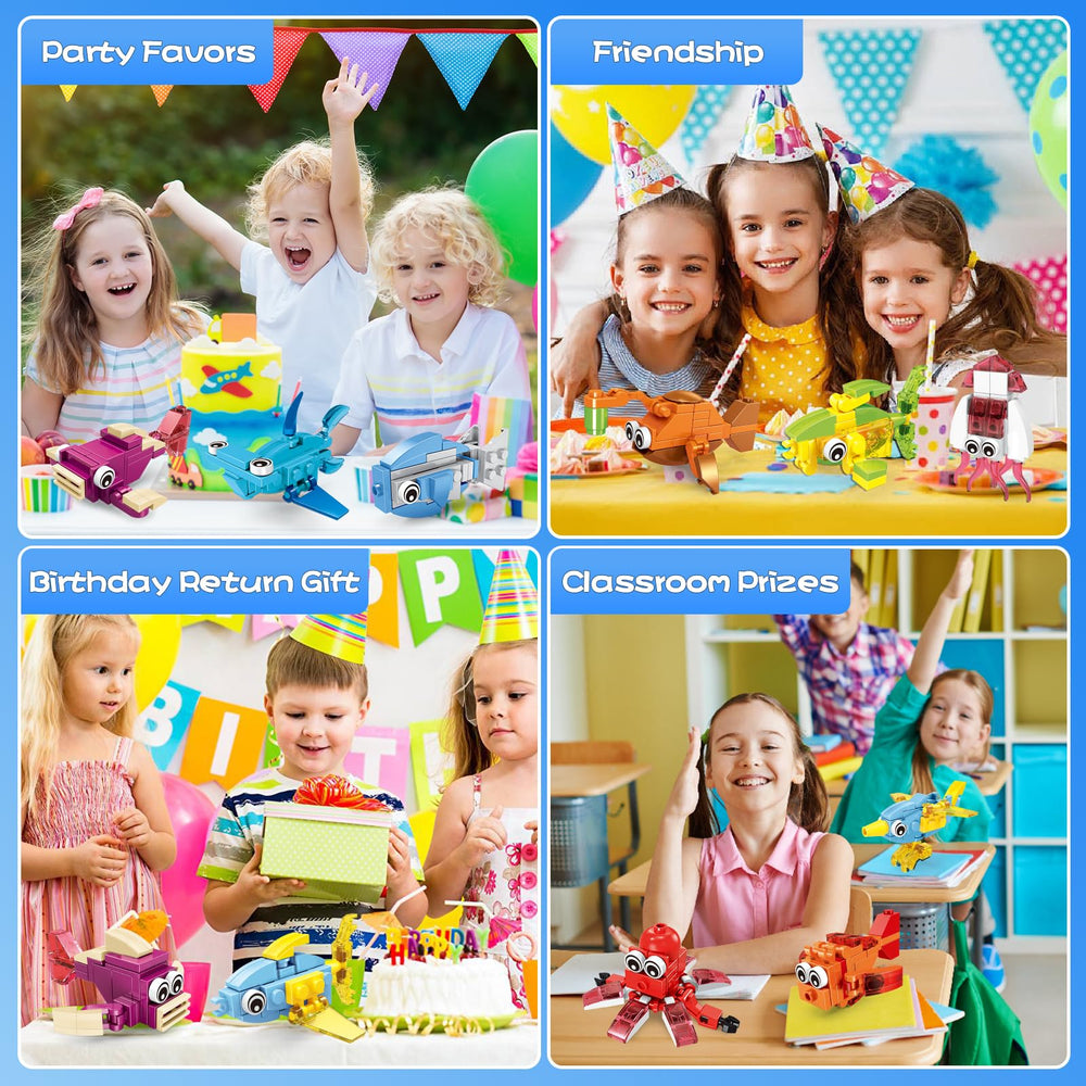 VOPOGLNE packaging display showcases vivid figures that spark imaginative STEM play.