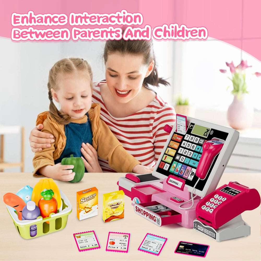 VOPOGLNE cash register playset decorative microphone for storytelling play
