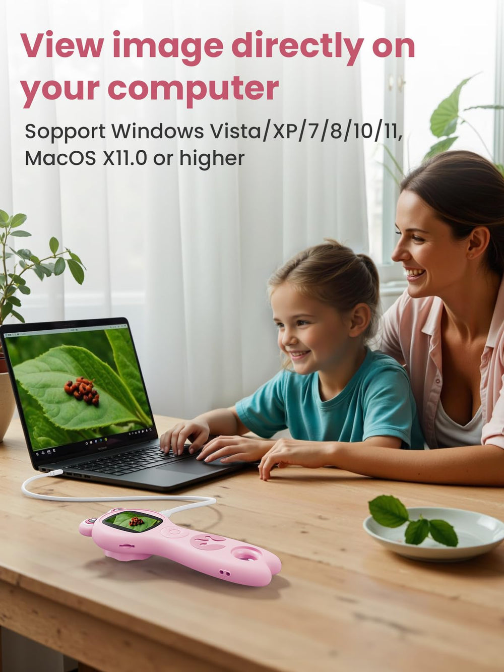 Vorth kids microscope real-time observation mode for live comparisons
