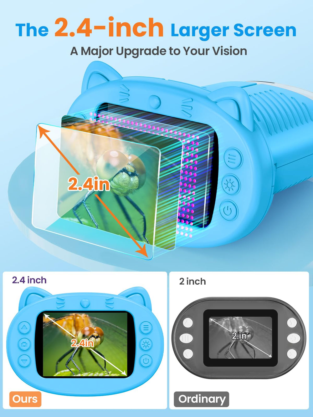 Vorth blue screen display delivers real-time, detailed micro images for learning
