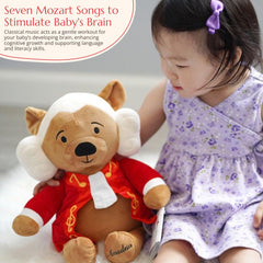 Vosego Amadeus bear Mozart bio card prompts storytelling