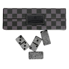 Vovotuzzi dominoes black-gray case for convenient carry on trips