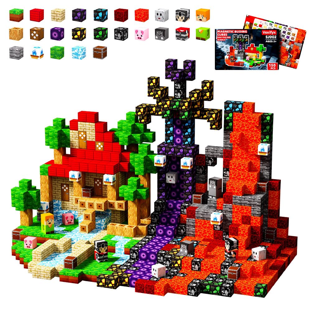 Voxifyx 150Pcs encourages imaginative play and spatial awareness