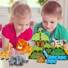 Voxifyx Grassland Rhino tile strengthens magnetic play for durable building
