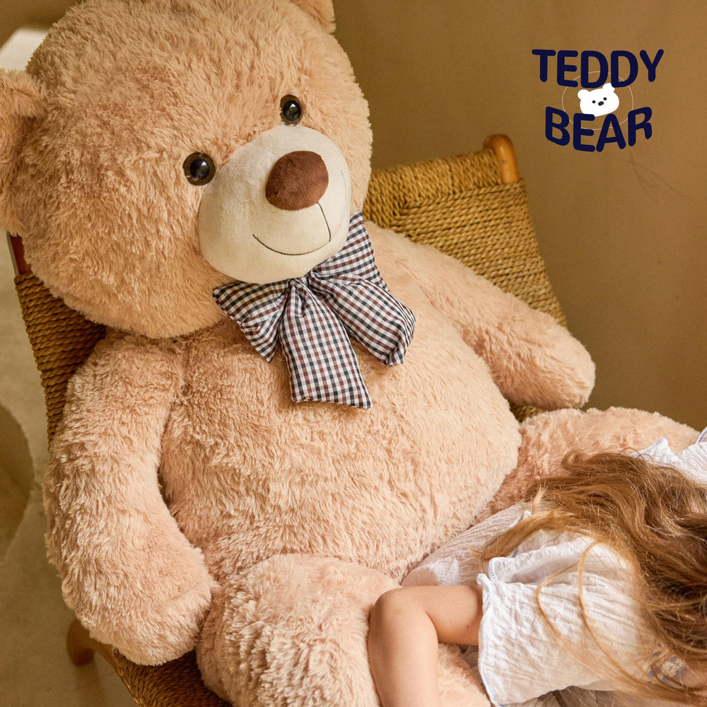 Vposyako 47-inch bear with skin-friendly plush, safe for kids.