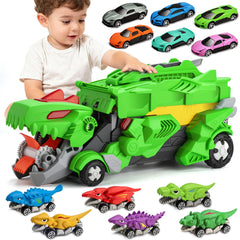 VROGTIK dinosaur carrier truck with bright design for imaginative, on-the-go play.