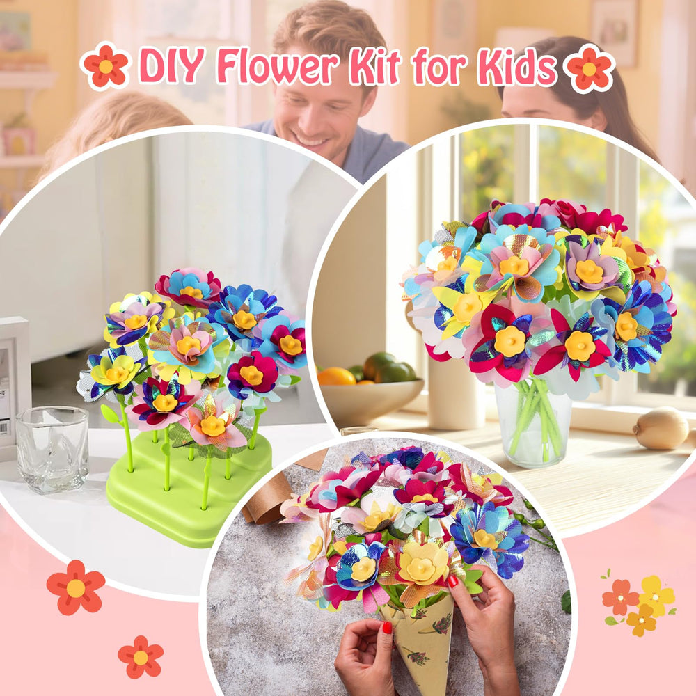VROGTIK flower bases keep bouquets stable during assembly.