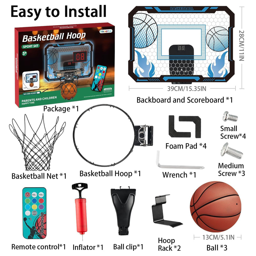 VROGTIK backboard with shock-absorbing padding reduces noise