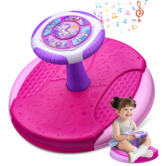 VROGTIK Sit and Spin Toy 360 view boosts balance and coordination for toddlers.