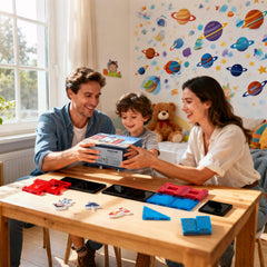 VROGTIK Space Theme Magnetic Tiles creative play scene engages kids in hands-on building