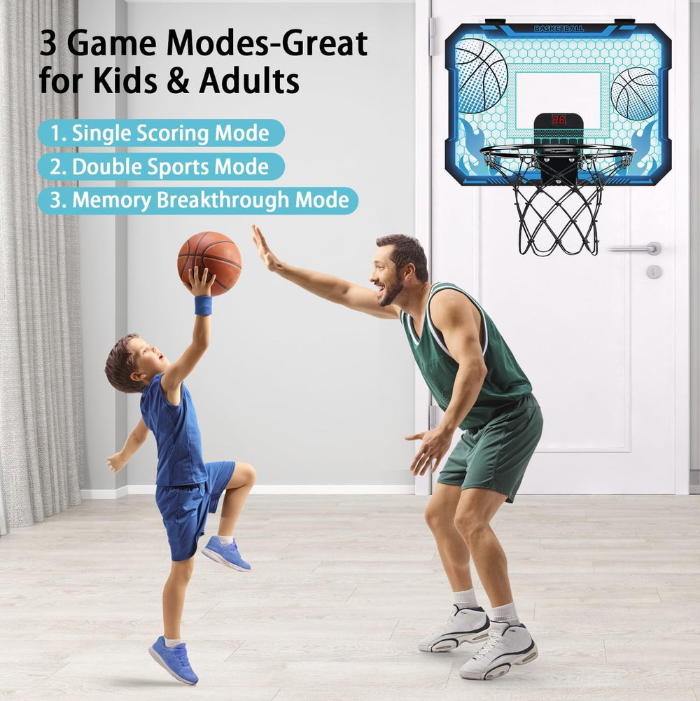 VROGTIK sturdy steel rim and backboard withstand dunking and active play