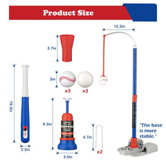 VROGTIK T-Ball Set backyard setup enables quick, mess-free outdoor fun.